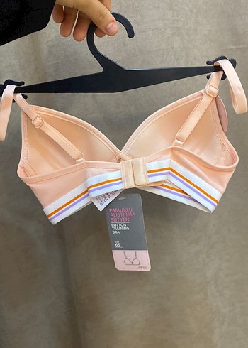 Pamuklu Pastel Pembe Alıştırma Sütyeni - Görsel 3