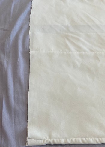 Tüylü Straplez Uzun Nikah Elbise - Görsel 13