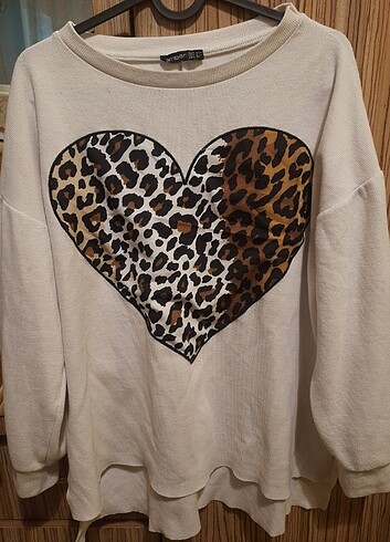 Ambar leoparlı bluz