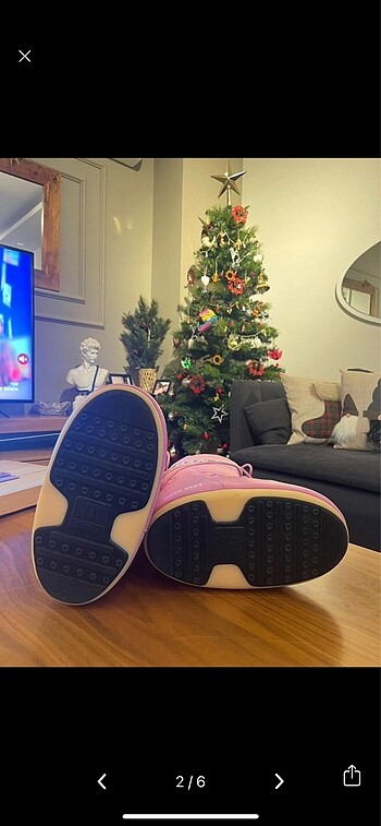 38 Beden pembe Renk Moon Boot