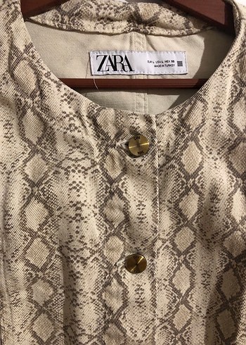 Yılan Desenli,, Kısa Kesim Kadın Ceket - Görsel 5