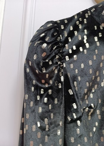 TrendYol Siyah altın sarılı crop - Görsel 3