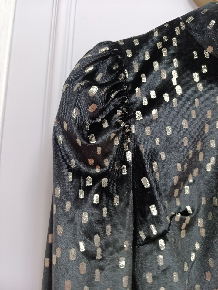 TrendYol Siyah altın sarılı crop - Görsel 3