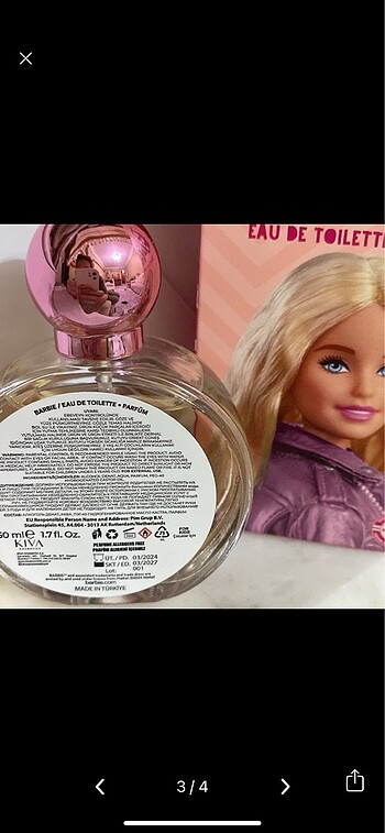 Barbie parfüm - Görsel 3