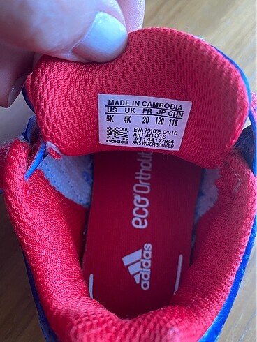 20 Beden mavi Renk Adidas çocuk ayakkabısı 20 numara