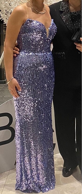 Mezuniyet düğün abiye payetli - Görsel 3