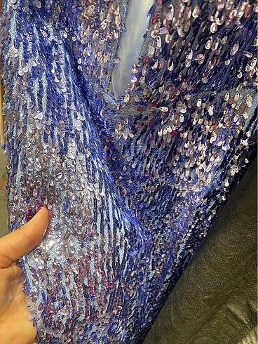 Mezuniyet düğün abiye payetli - Görsel 4