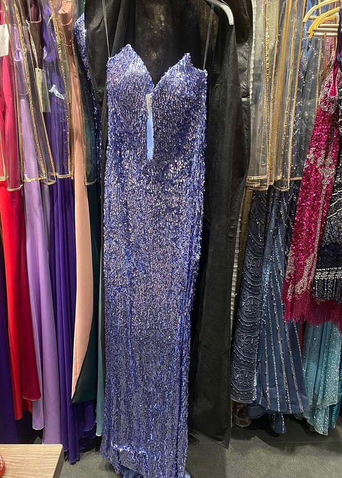 Mezuniyet düğün abiye payetli - Görsel 5