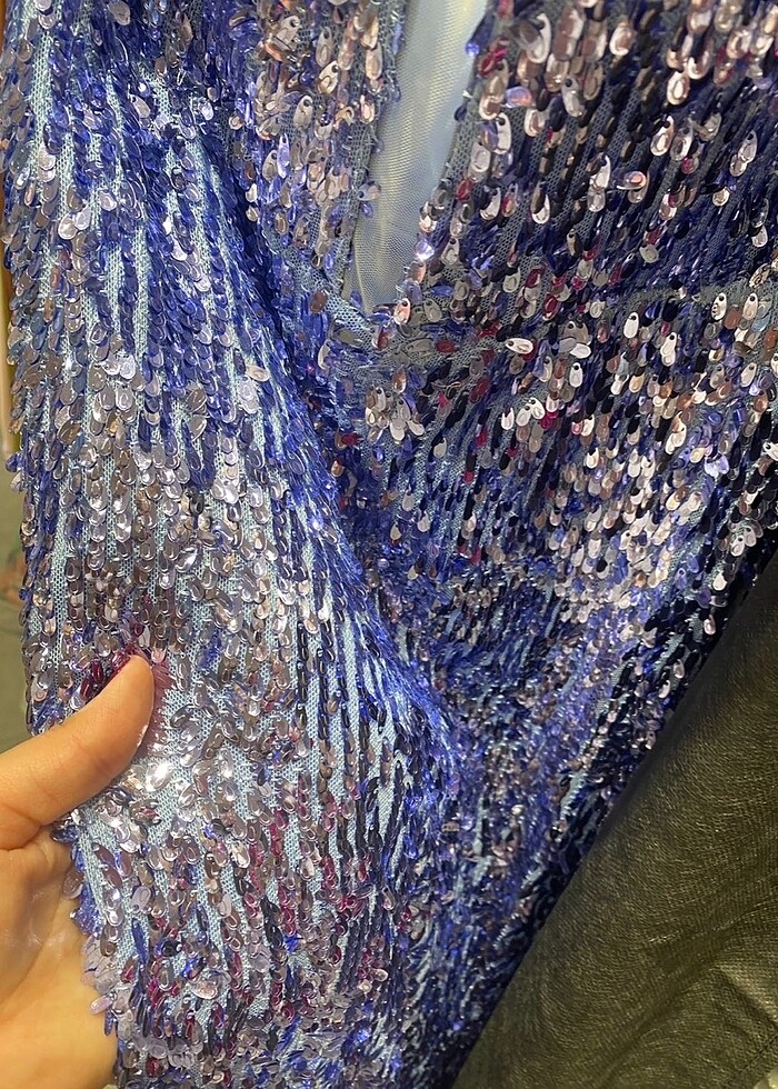 Mezuniyet düğün abiye payetli - Görsel 4