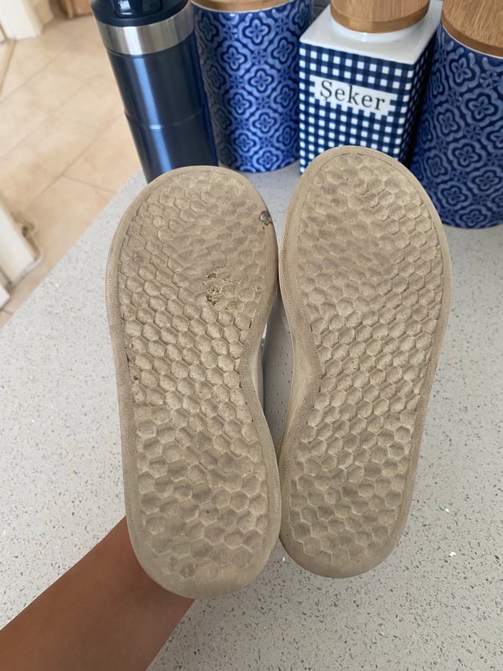 Gri Beyaz Erkek Çocuk Spor Ayakkabısı adidas - Görsel 5