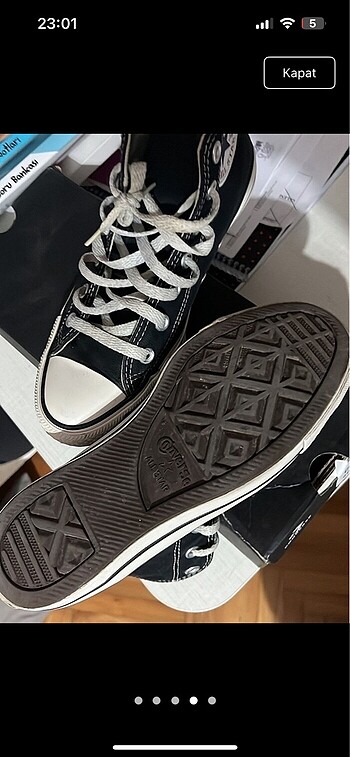 38 Beden siyah Renk converse