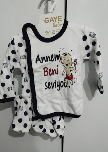 Diger Erkek Bebek Pamuklu Baskılı Takım