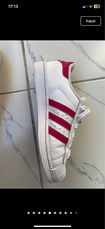 37 Beden beyaz Renk Adidas süperstar