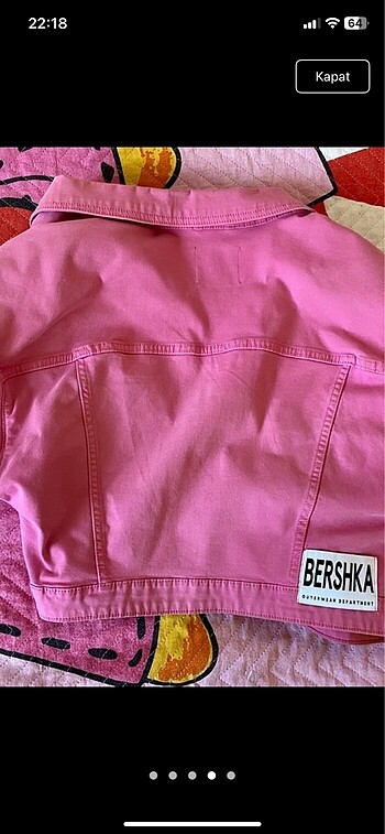 l Beden pembe Renk Bershka ceket