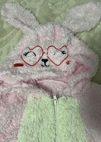 Pembe Kürklü Bebek Kız Tulumu - Görsel 2