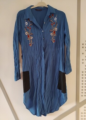 Diğer Mavi gömlek tunik