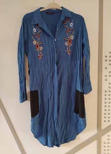xxl Beden Mavi gömlek tunik