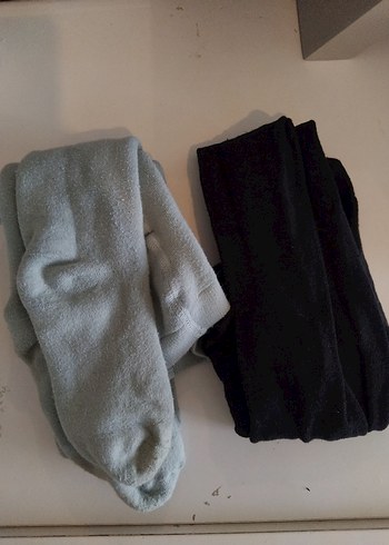 Çocuklar için gri ve siyah polar taytlar - Görsel 4