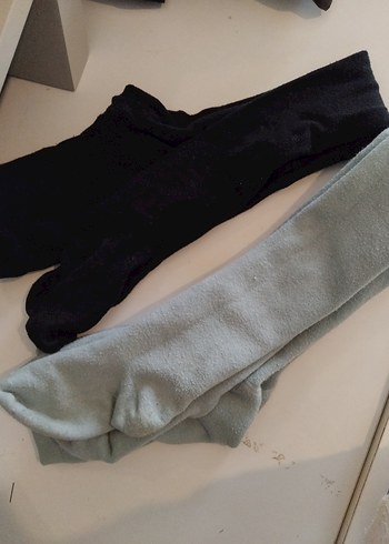 Çocuklar için gri ve siyah polar taytlar - Görsel 2