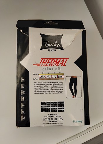 l Beden siyah Renk Siyah Termal erkek Tayt