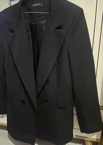 Zara Siyah Cift Sirali Blazer Ceket Astarli
