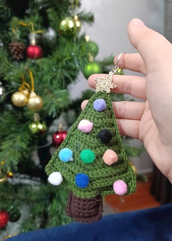 Boncuklu Renkli Kadın Anahtarlık - Görsel 2