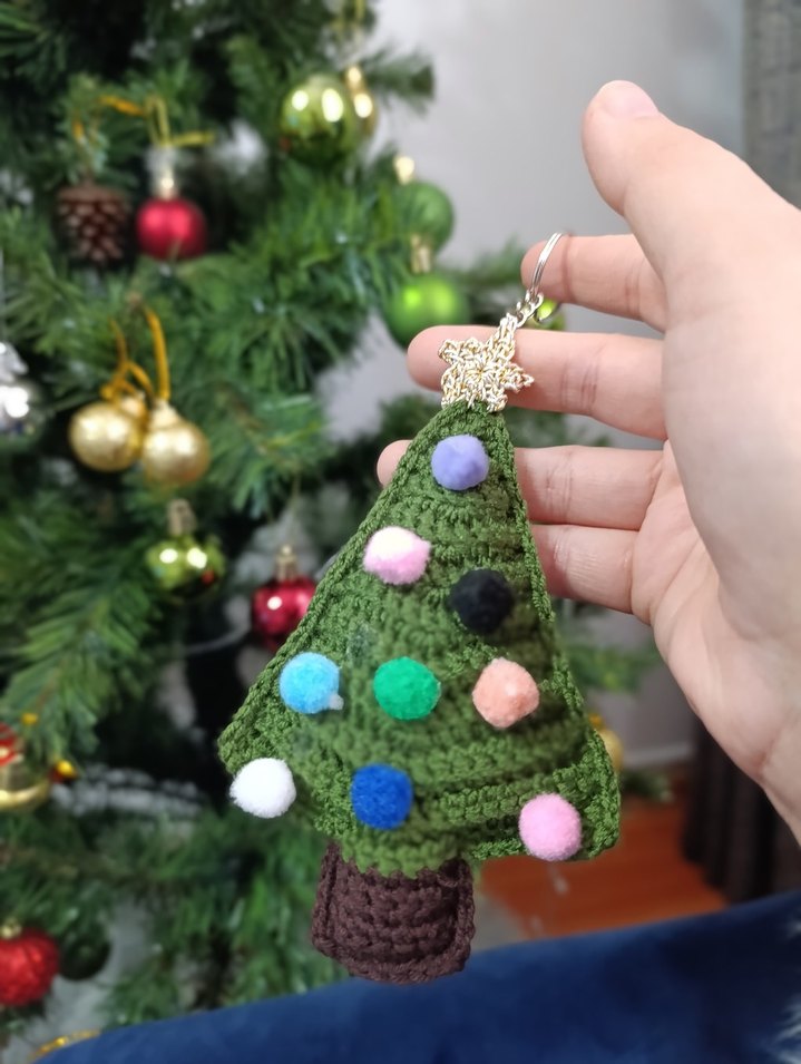 Boncuklu Renkli Kadın Anahtarlık - Görsel 2