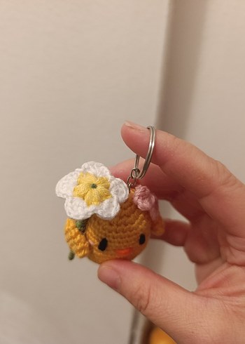Sarı Örgü civciv Figürlü Anahtarlık - Görsel 2