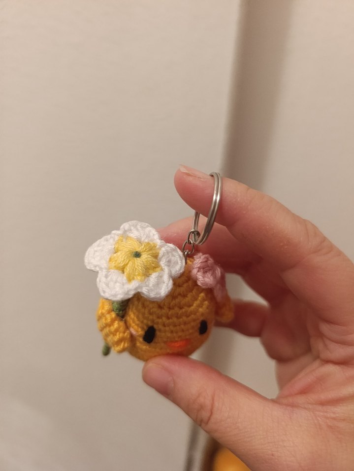 Sarı Örgü civciv Figürlü Anahtarlık - Görsel 2