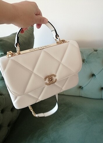 Chanel replika A kalite beyaz kadın çanta