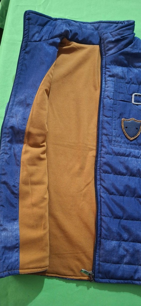 Gri Erkek Çocuk Fermuarlı Yelek - Görsel 2