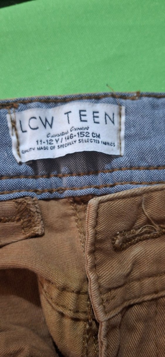 Bej Kadın Süet Kumaş Pantolon - Görsel 3