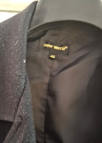 Düğmeli Siyah Kadın Trençkot - Görsel 2