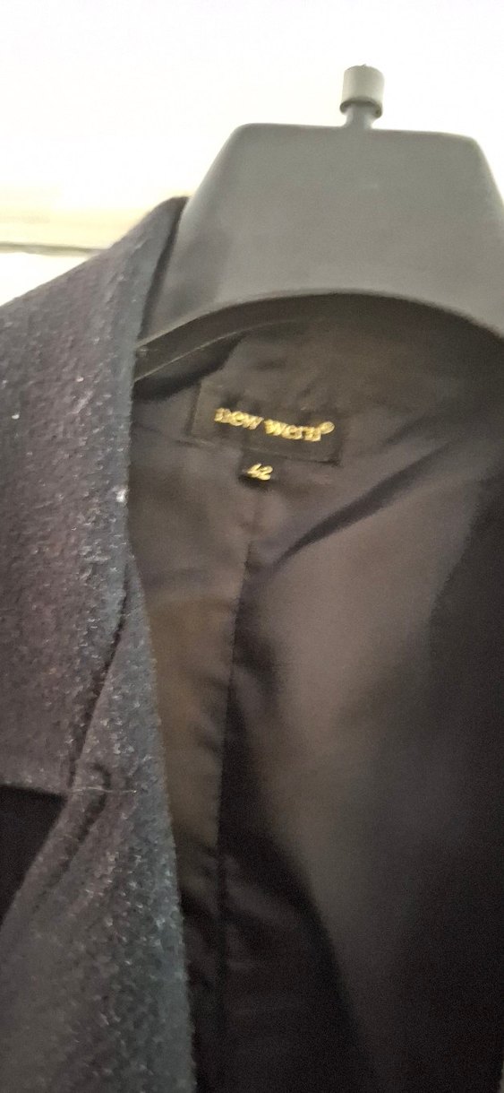 Düğmeli Siyah Kadın Trençkot - Görsel 2