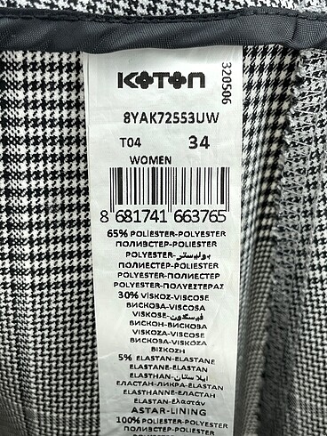 34 Beden çeşitli Renk Koton Mini Etek %70 İndirimli.