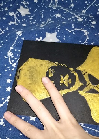 Altın Renkli Sanat Tablosu gazi Mustafa Kemal Atatürk - Görsel 4