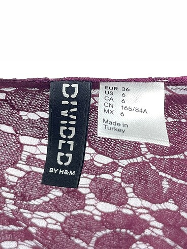 36 Beden bordo Renk H&M Kısa Elbise %70 İndirimli.