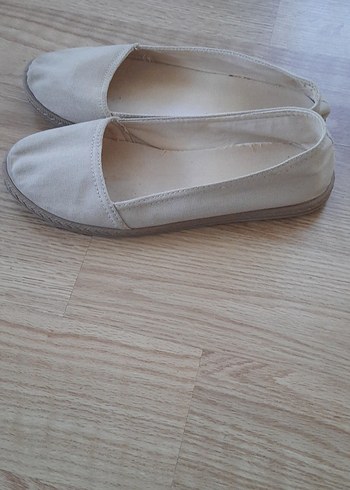 Bej Keten Kız Çocuk Babet - Görsel 2