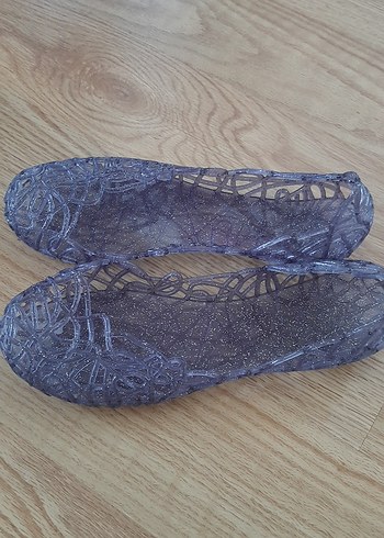 Dantel Detaylı Mavi Bohem Kız Babet - Görsel 2