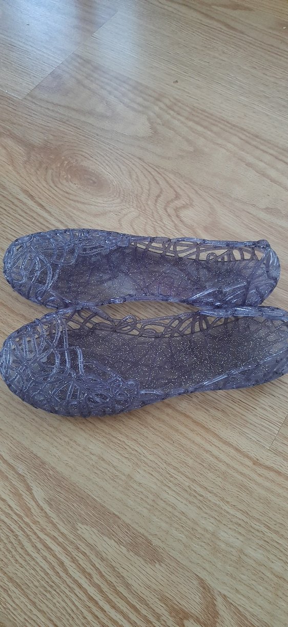 Dantel Detaylı Mavi Bohem Kız Babet - Görsel 2