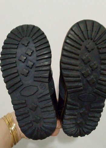 Koyu Mavi Erkek Çocuk Sokak Stili Ayakkabı - Görsel 2