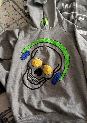 LC Waikiki Gri Desenli Erkek Çocuk Triko Kazak