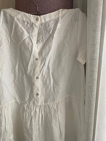 Beymen Cepli Linen Blend Pamuklu Elbise