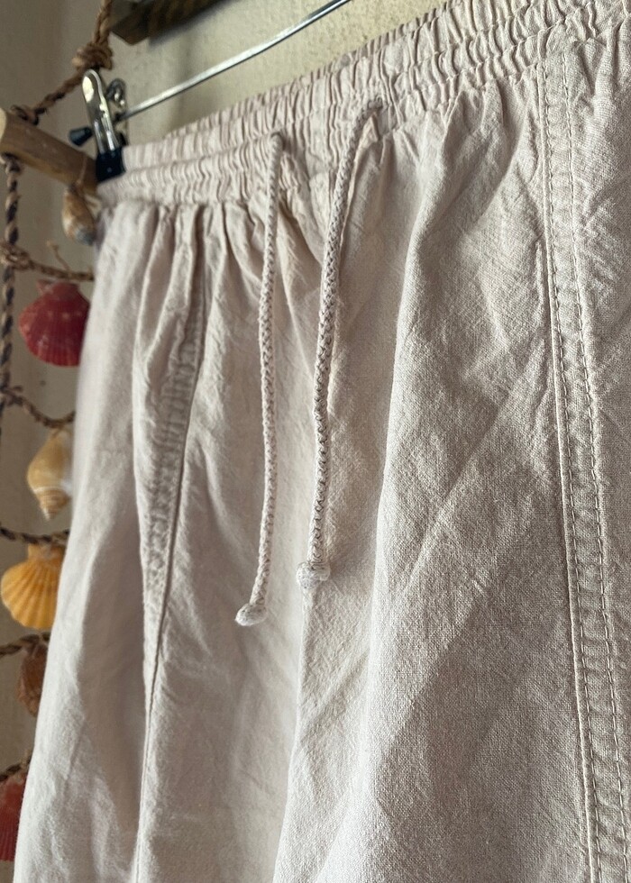 Beli Lastikli Likralı Rahat Pantolon - Görsel 3