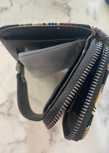 Sıfır Çok Renkli Baskılı Tokalı Cüzdan - Görsel 4