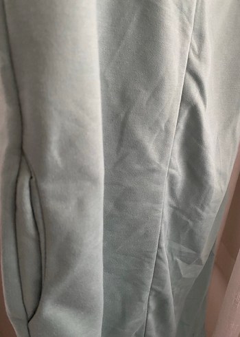 Kadın V Yaka Kısa Kollu Salaş Elbise - Görsel 5