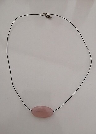 Koton Pembe kuvars kolye 