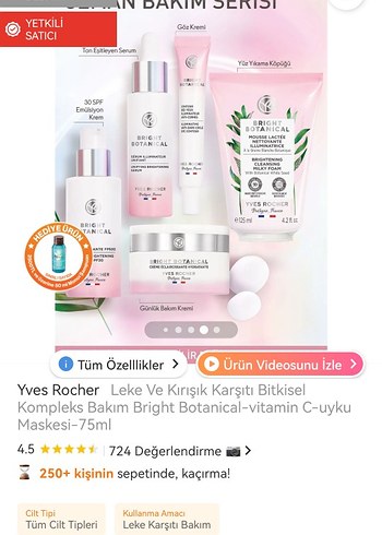 Yves Rocher Leke ve Kırışık Karşıtı Bitkisel uyku Maske 75ml - Görsel 7