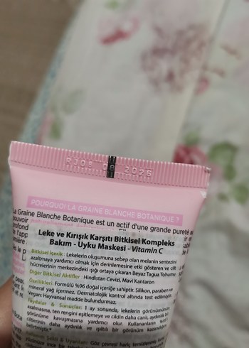 Yves Rocher Leke ve Kırışık Karşıtı Bitkisel uyku Maske 75ml - Görsel 11