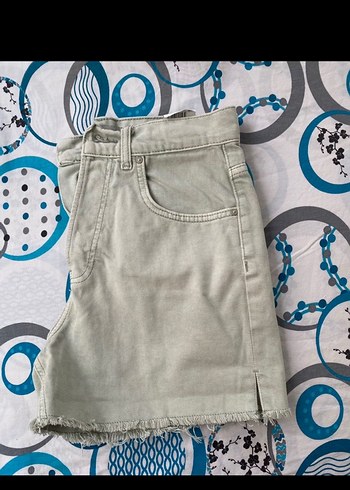 Bej Mini Kot Şort, Rahat Kesim - Görsel 4